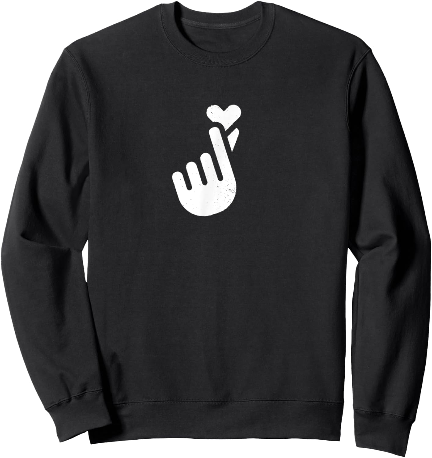 Finger Heart Sweatshirt - Sweatshirt | Black