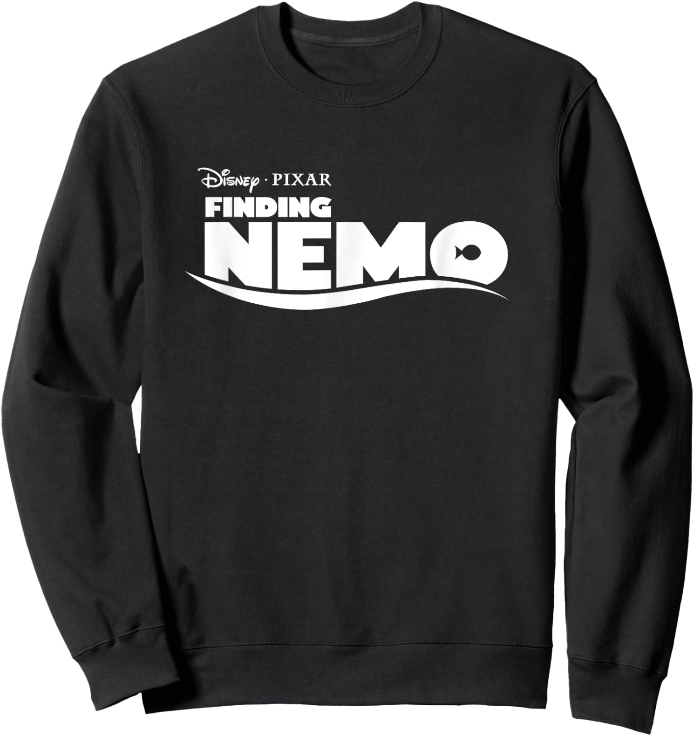 PIXAR Disney PIXAR Finding Nemo Logo - -Adults and Kids - Black - Short Sleeve - Small Sweatshirt - Sweatshirt | Black