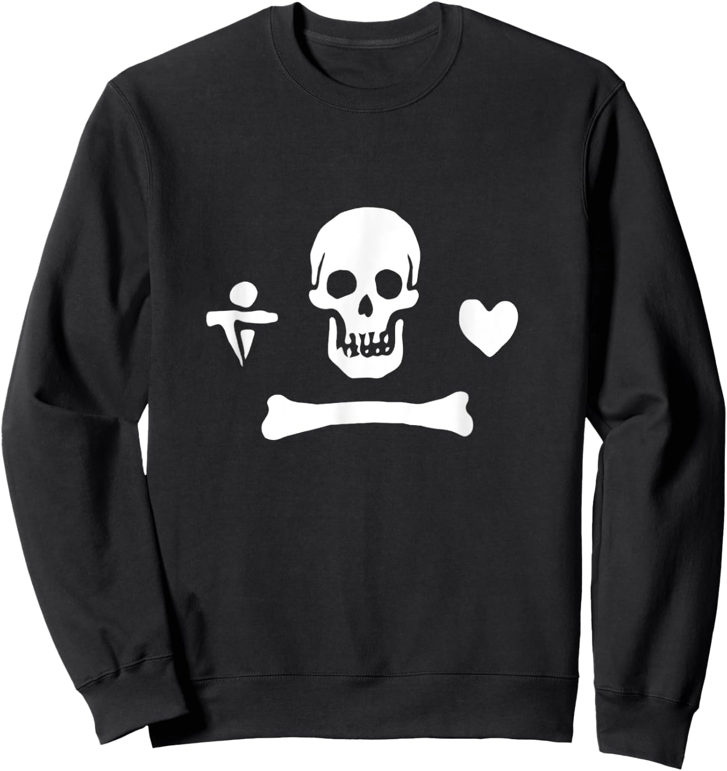 Stede Bonnet Pirate Flag Sweatshirt - Sweatshirt | Black