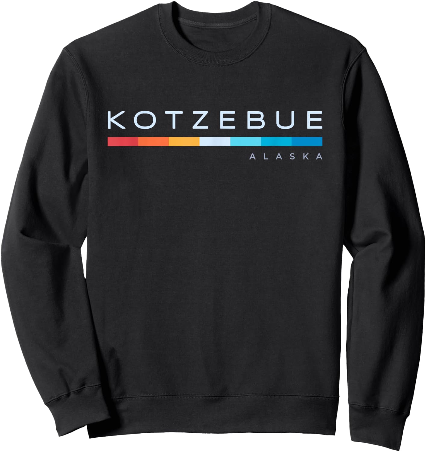 Kotzebue AK Alaska Retro Design Sweatshirt - Sweatshirt | Black