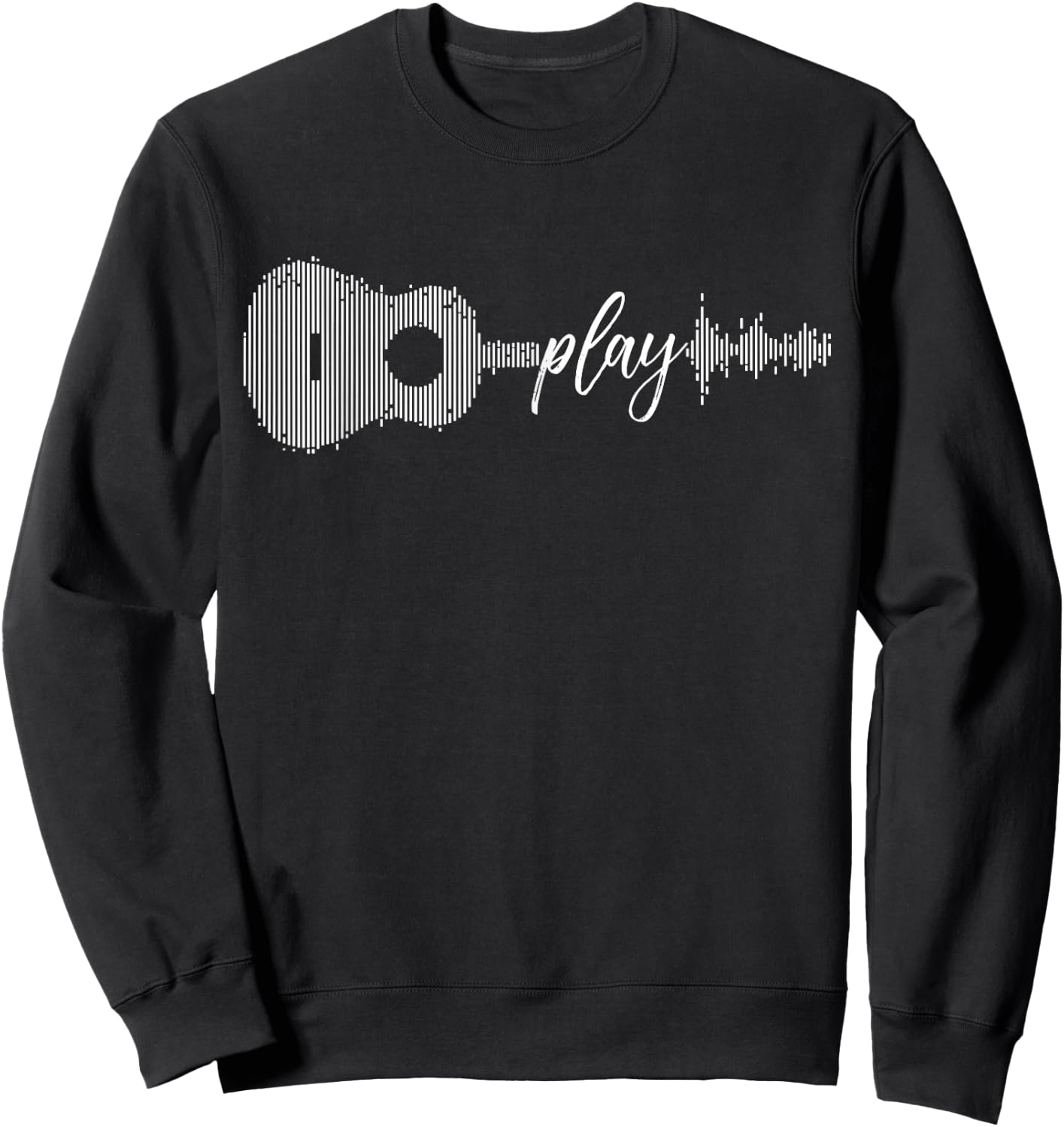 Play Acoustic Guitar Player Guitarist Gifts Music Lover Band Sweatshirt - Sweatshirt | Black