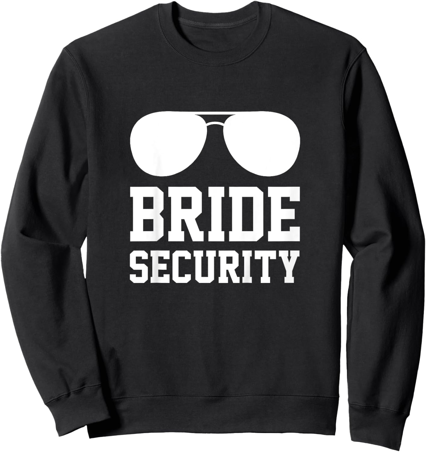 Kids Bride Security - funny youth wedding party Sweatshirt - Sweatshirt | Black