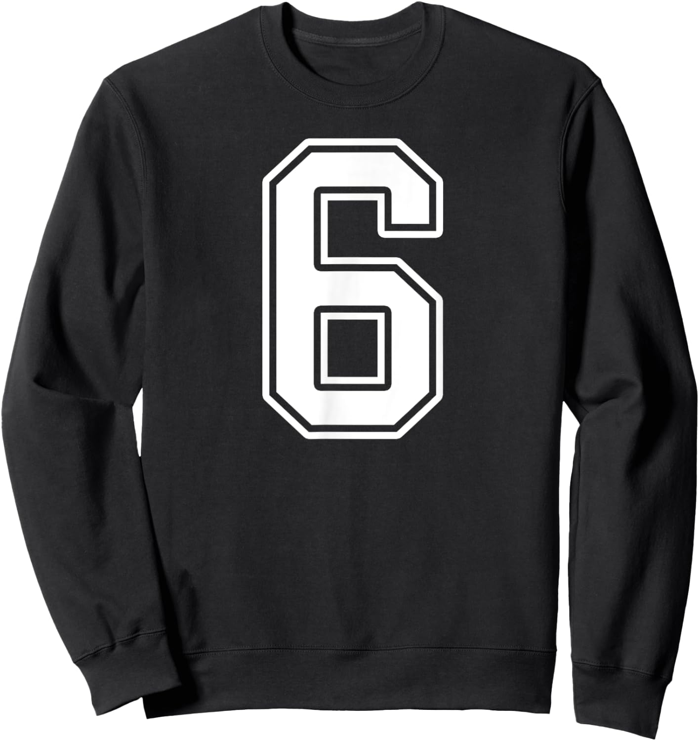 Number 6 Fan Player Jersey Style #6 Men Women Kids Sweatshirt - Sweatshirt | Black