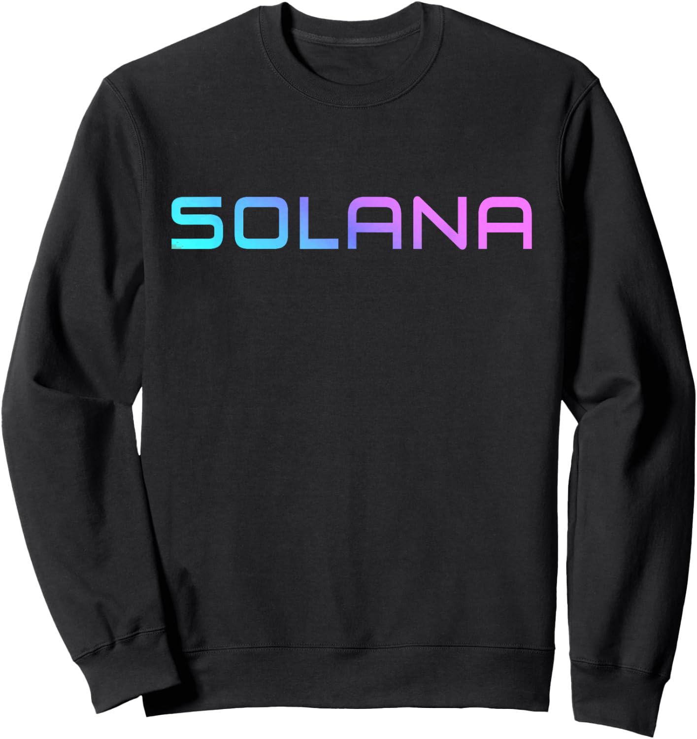 Colorful Solana SOL Crypto Blockchain Logo for Solana Hodler Sweatshirt - Sweatshirt | Black