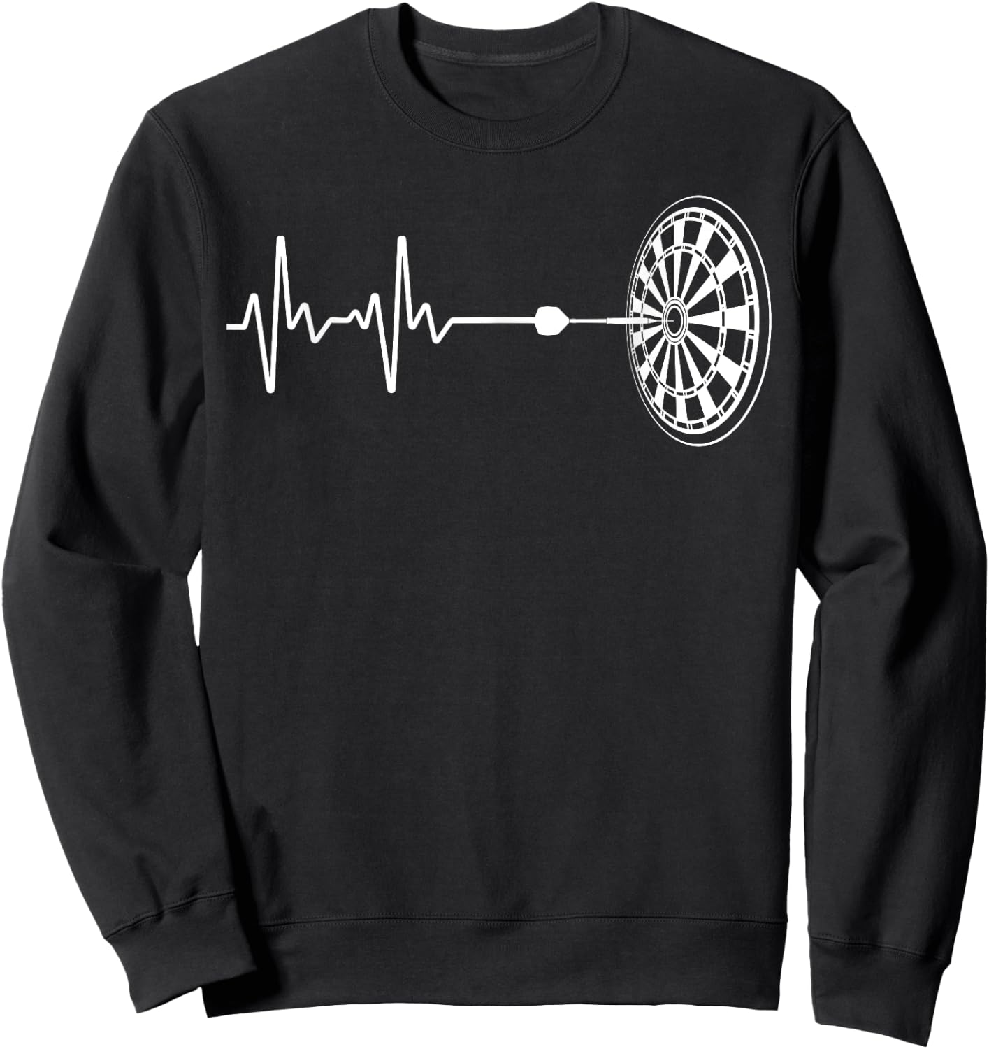 Cute Dart Design Dart Player Men Women Dart Board Lovers Sweatshirt - Sweatshirt | Black