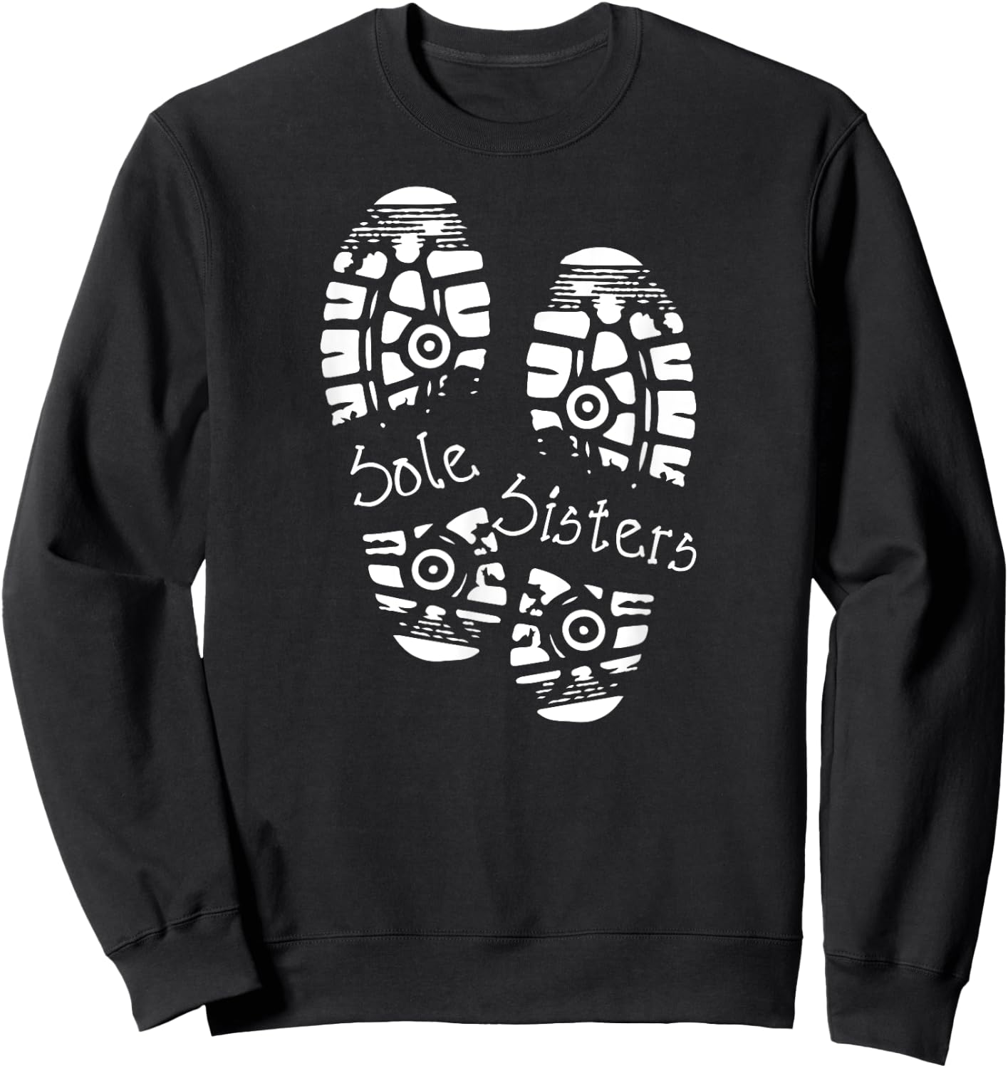 Running Sole Sisters Ladies Marathon Race Day Team Sweatshirt - Sweatshirt | Black