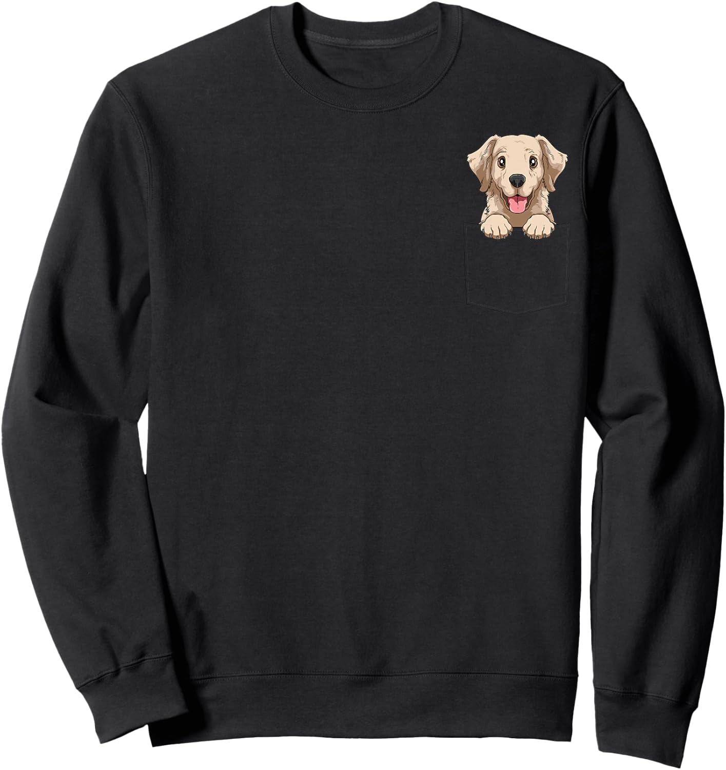 Labrador Pocket Labrador In Pocket Labrador Dog Peeking Men Women Kids Sweatshirt - Sweatshirt | Black