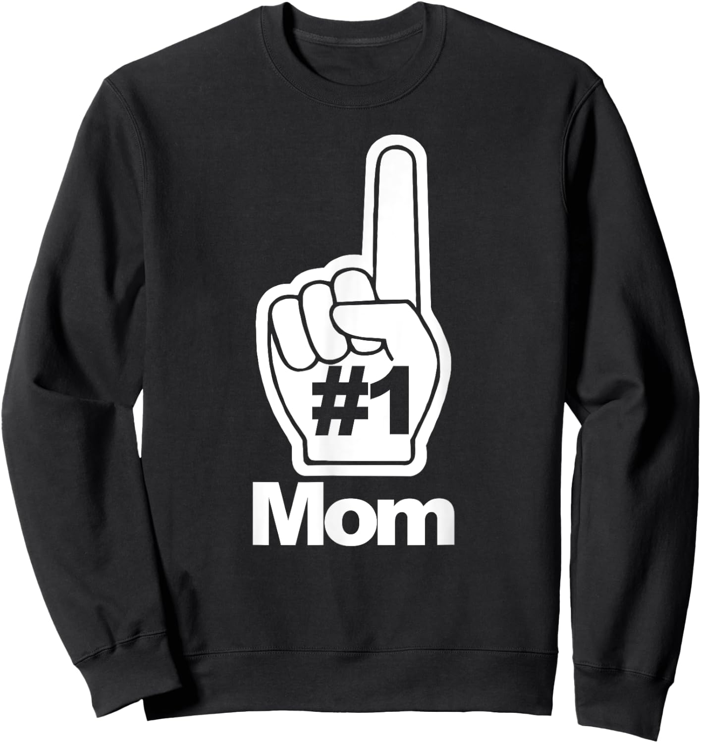 Number One Mom Sweatshirt - Sweatshirt | Black