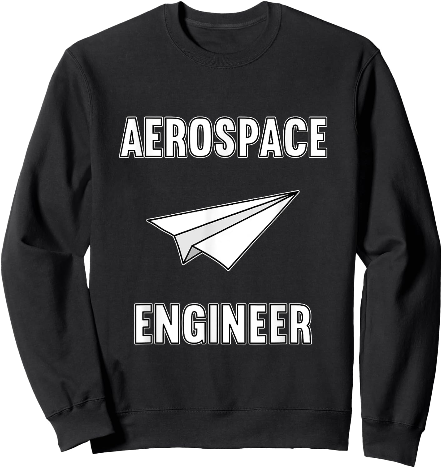 Aerospace Student Engineering Pilot Funny Aerospace Engineer - Adults - Black - Short Sleeve - Small - Classic Fit - Cotton Blend - Humorous Modern Casual - All Seasons - 1 Count Sweatshirt - Sweatshirt | Black