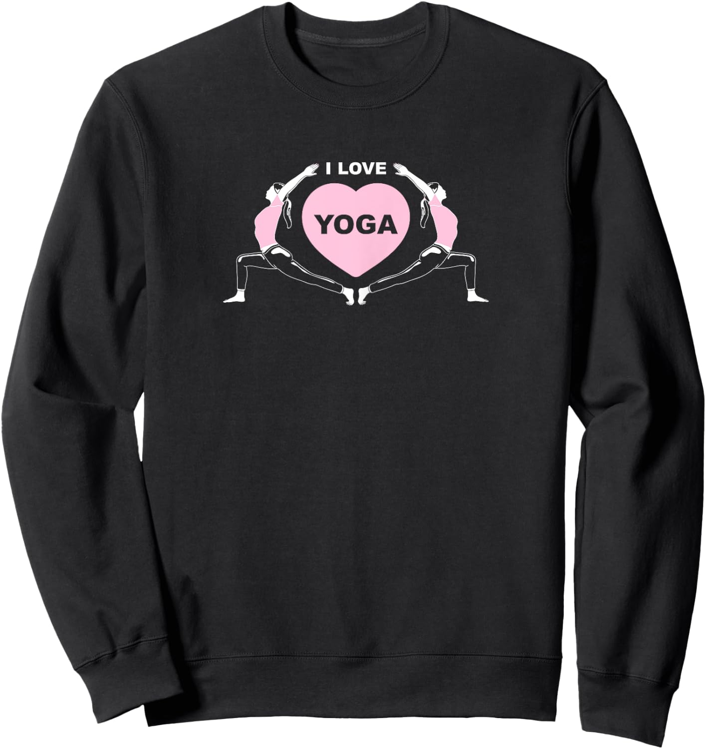 I Love Yoga Sweatshirt - Sweatshirt | Black