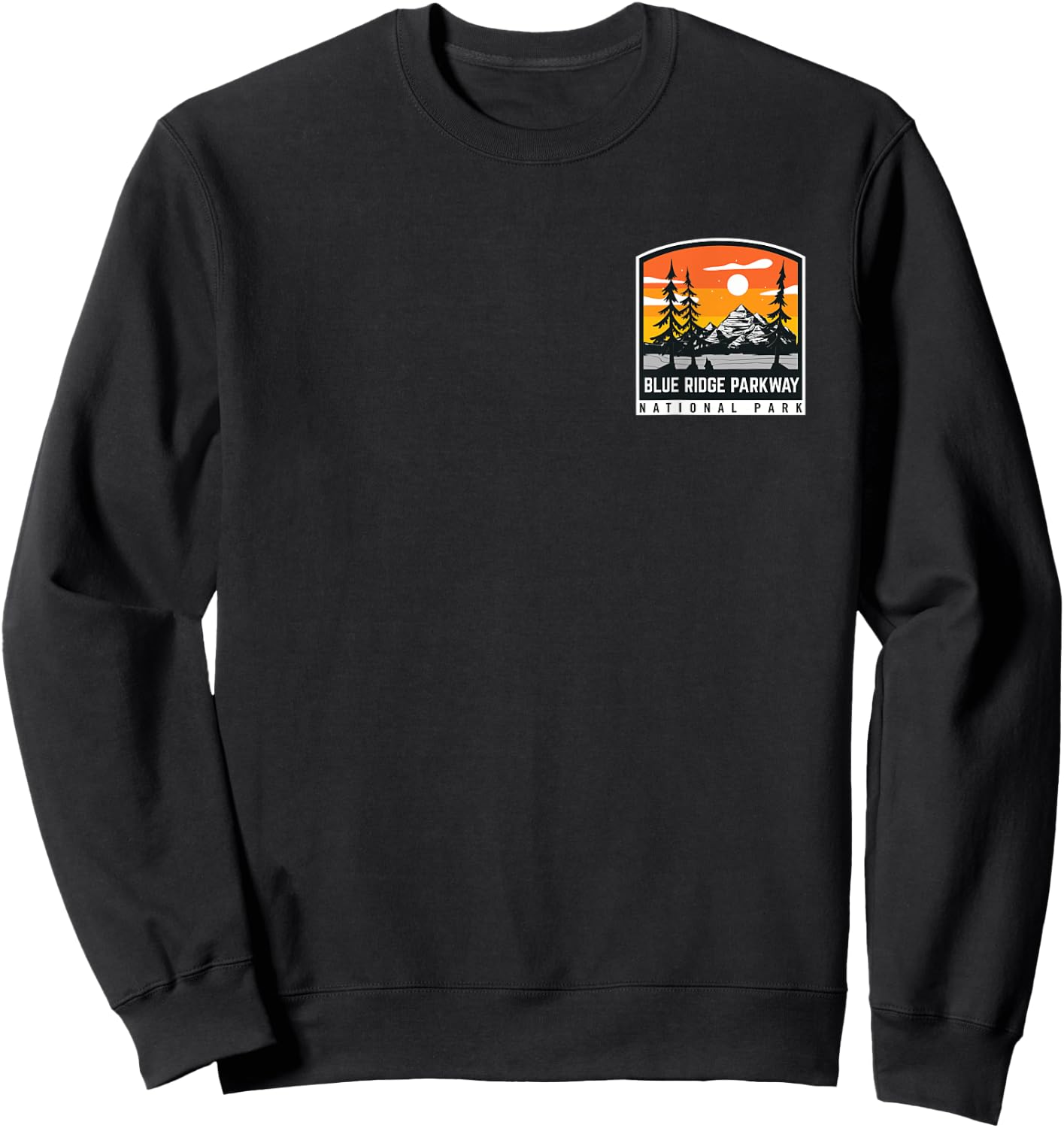 Vintage Blue Ridge Parkway North Carolina Nature Hiking Trip Sweatshirt - Sweatshirt | Black