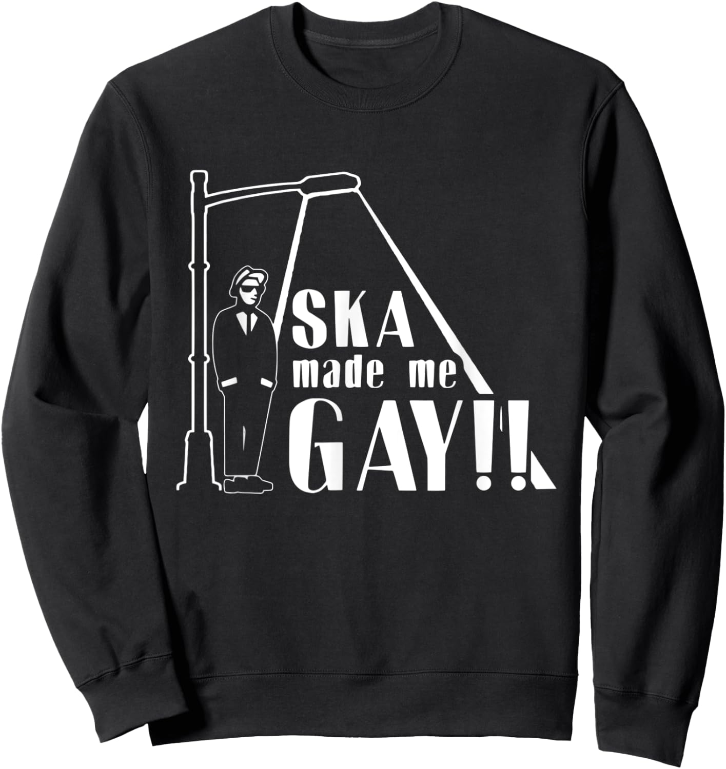 Ska Made Me Gay | music genre Sweatshirt - Sweatshirt | Black
