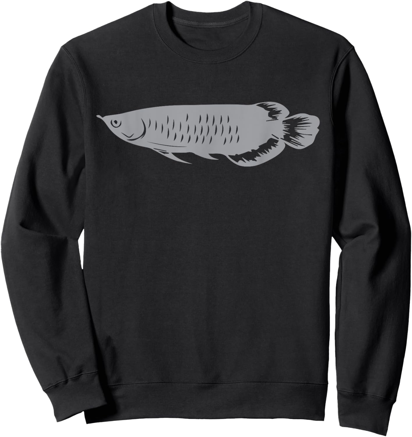 This is Silver Arowana Fish T Shirt - Pet fish Lovers Shirt Sweatshirt - Sweatshirt | Black
