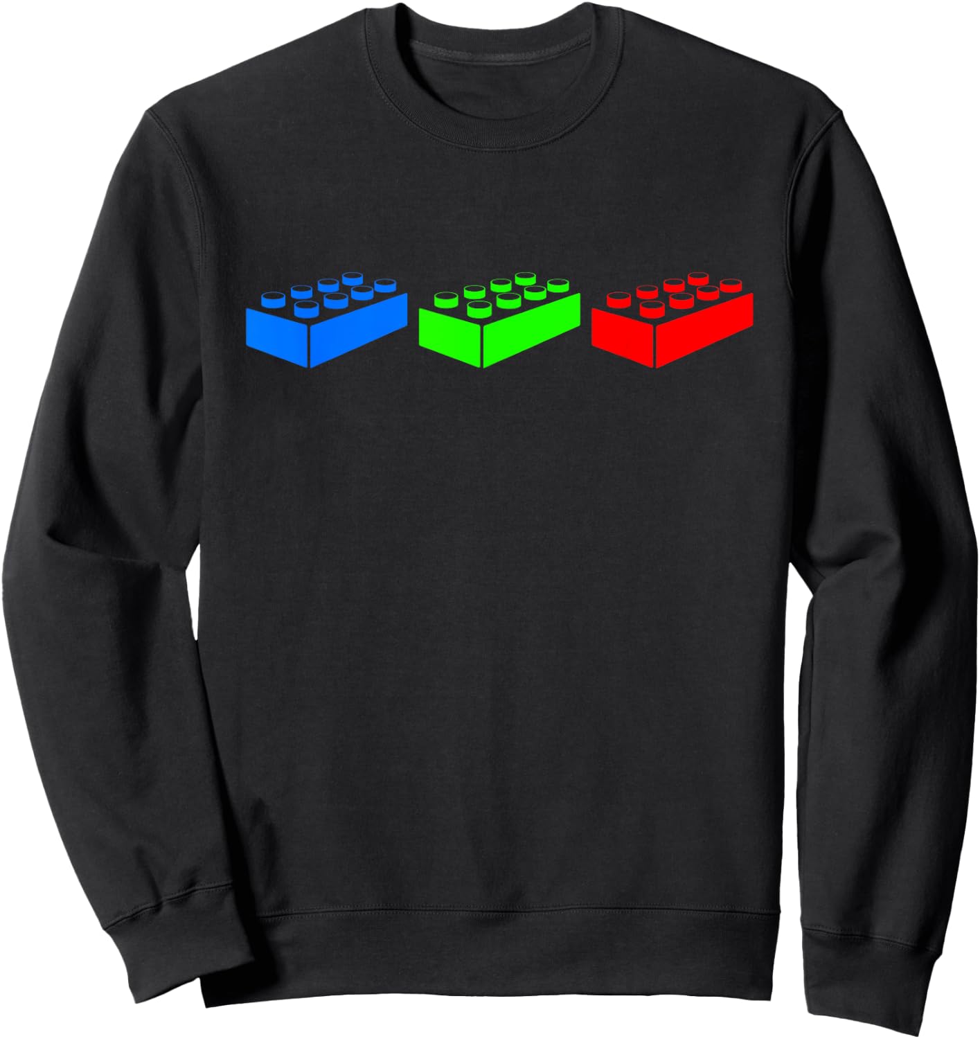 Building Blocks Bricks Master Builder Engineer Construction Small Sweatshirt - Sweatshirt | Black