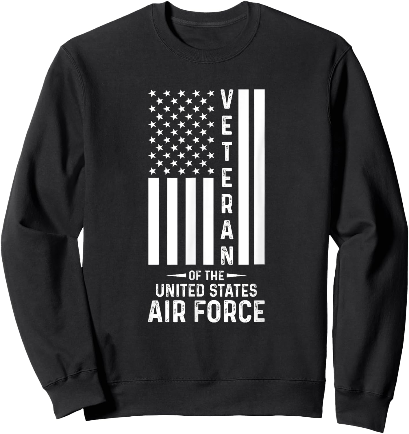 Veteran of the United States US Air Force Sweatshirt - Sweatshirt | Black