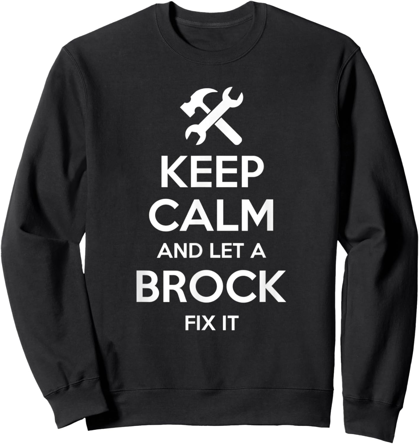 BROCK Funny Surname Birthday Family Tree Reunion Gift Sweatshirt - Sweatshirt | Black