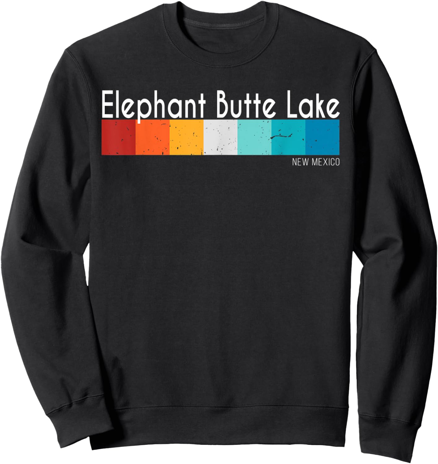 Vintage Elephant Butte Lake New Mexico Women Men Souvenirs Sweatshirt - Sweatshirt | Black