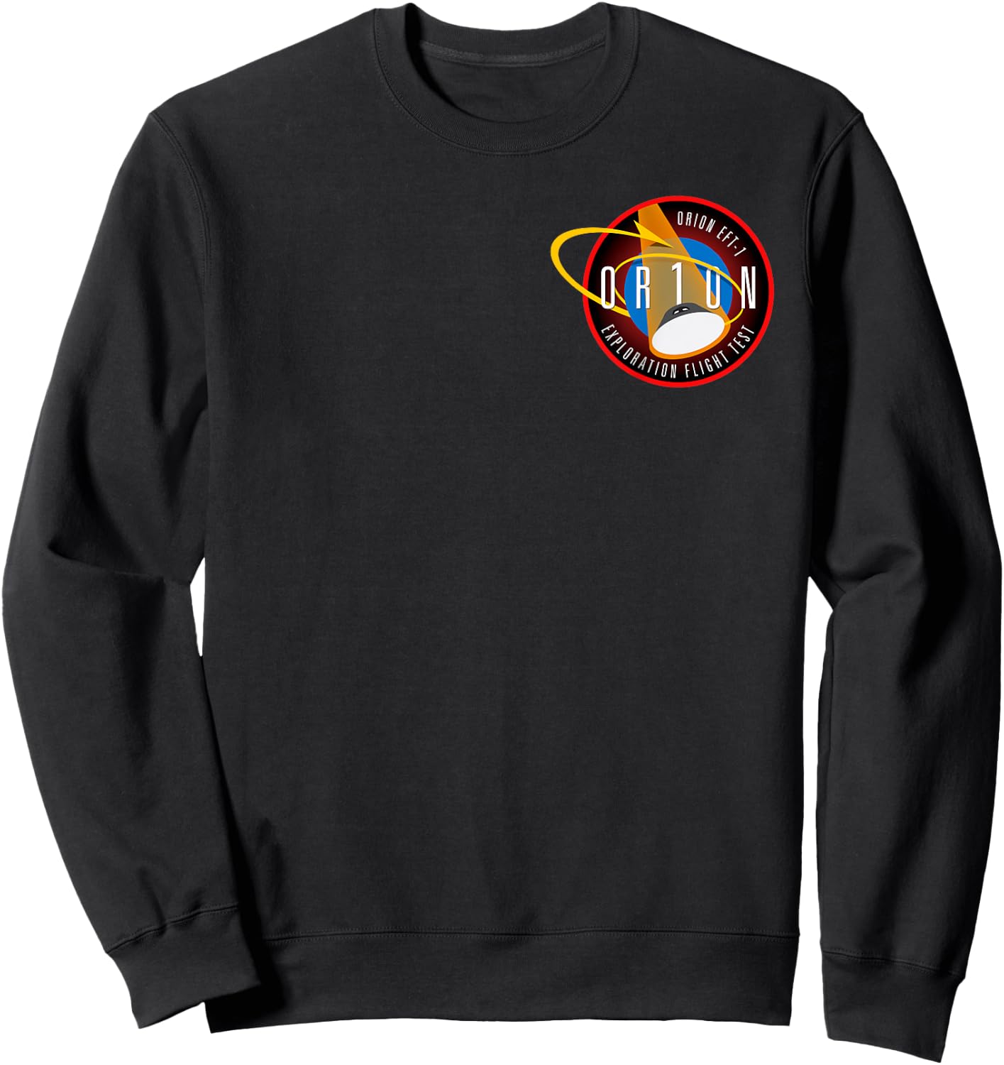 Orion ETF 1 Insignia - Small Crew Spacecraft Patch Sweatshirt - Sweatshirt | Black