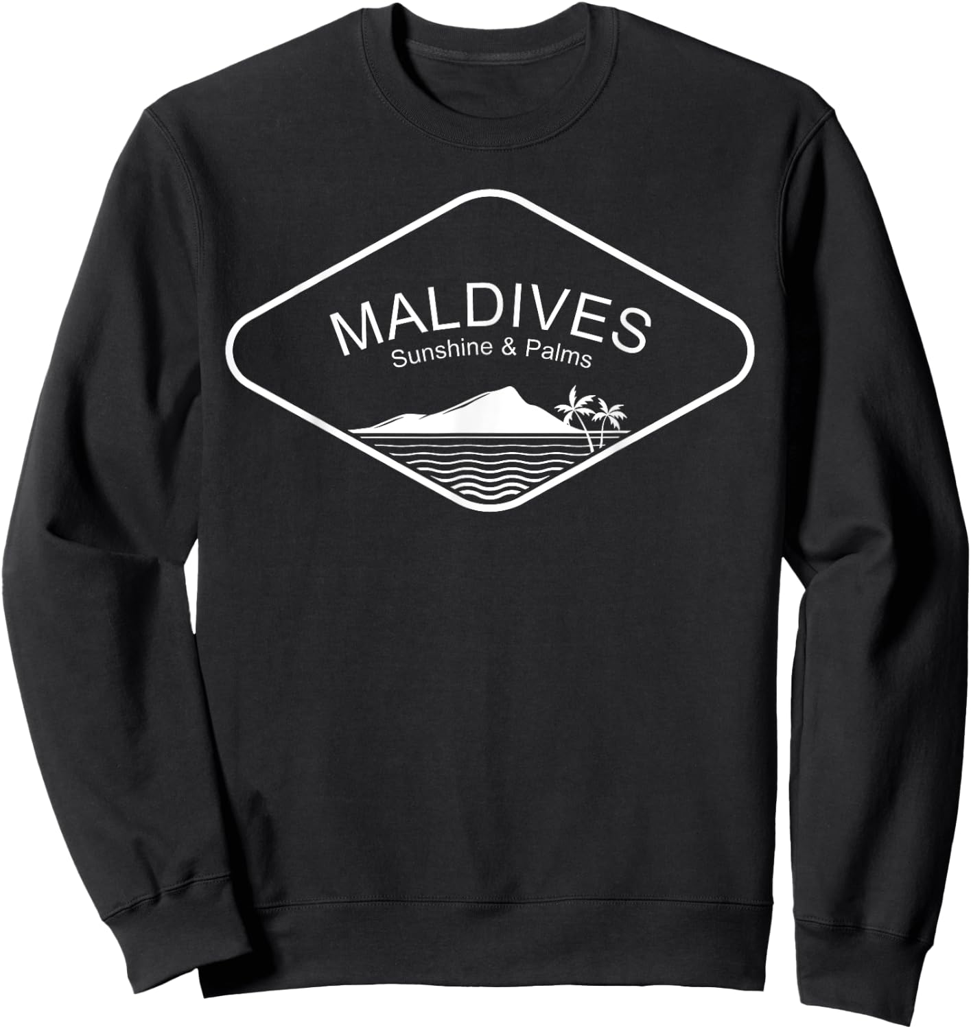 Maldives Trip Travel Island Vacation Beach Souvenir Gift Women Sweatshirt - Sweatshirt | Black