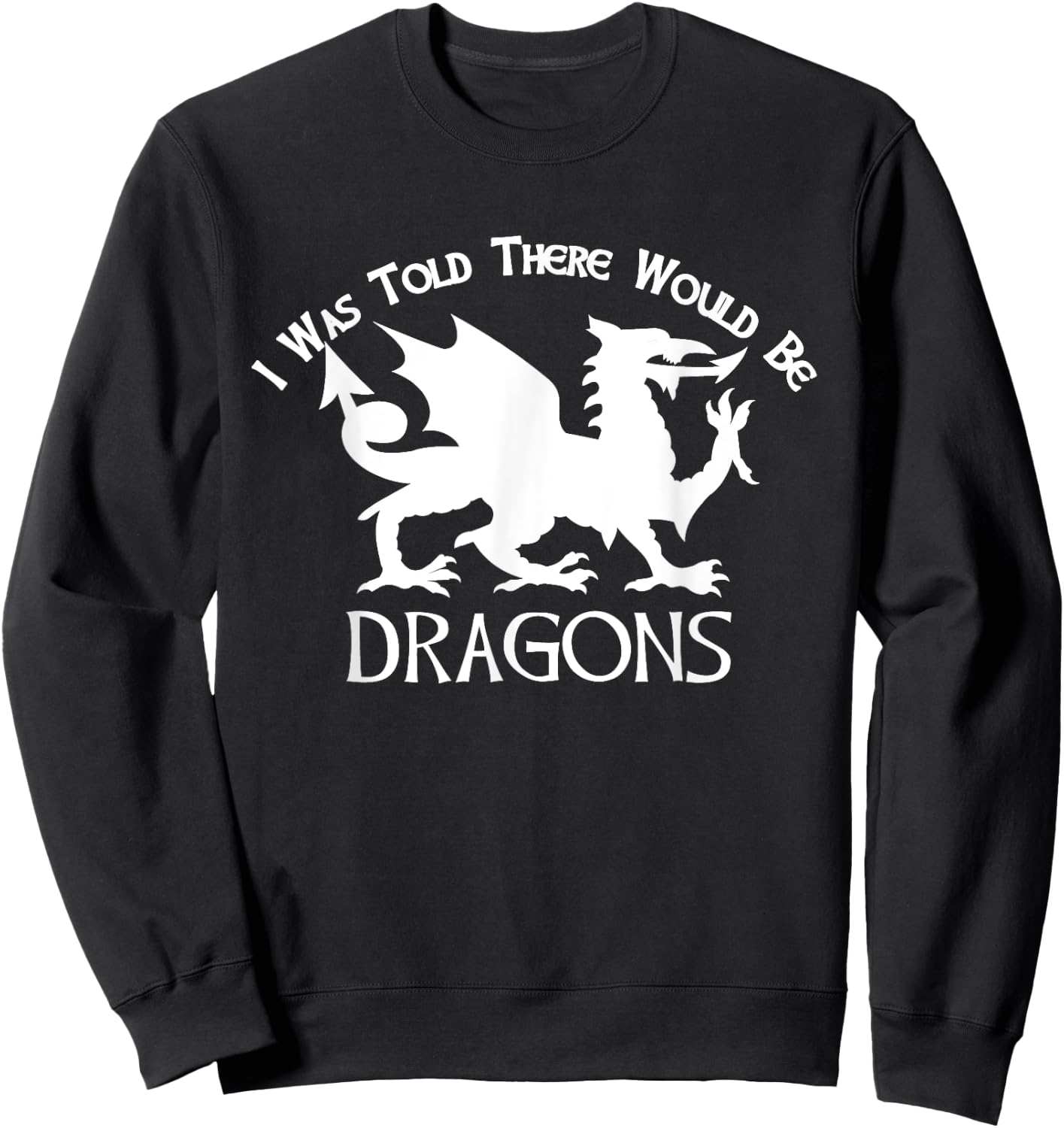 Renaissance Fair Faire Festival Medieval Theme Knight Dragon Sweatshirt - Sweatshirt | Black