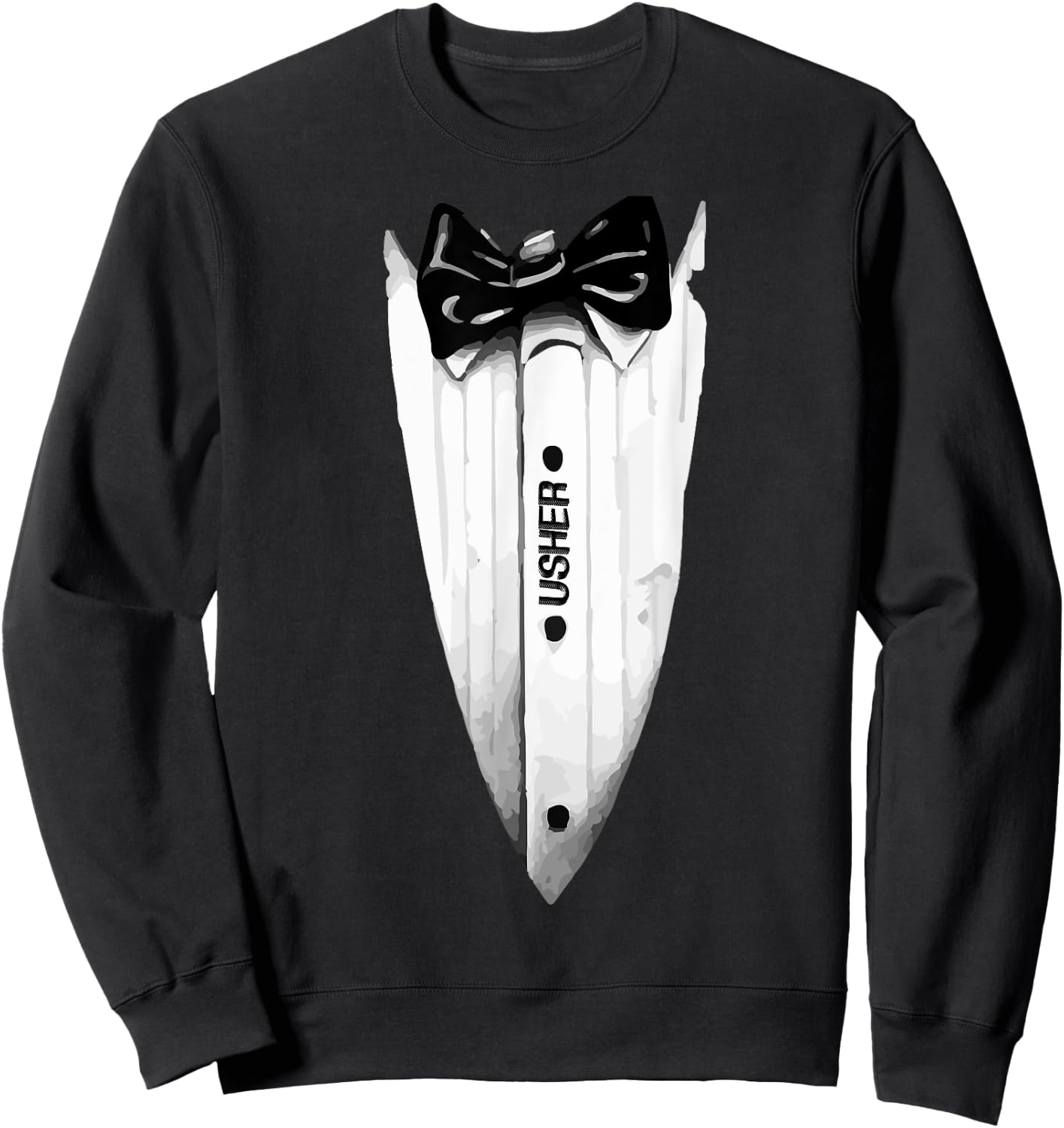 Groom's Crew Wedding Usher Sweatshirt - Sweatshirt | Black