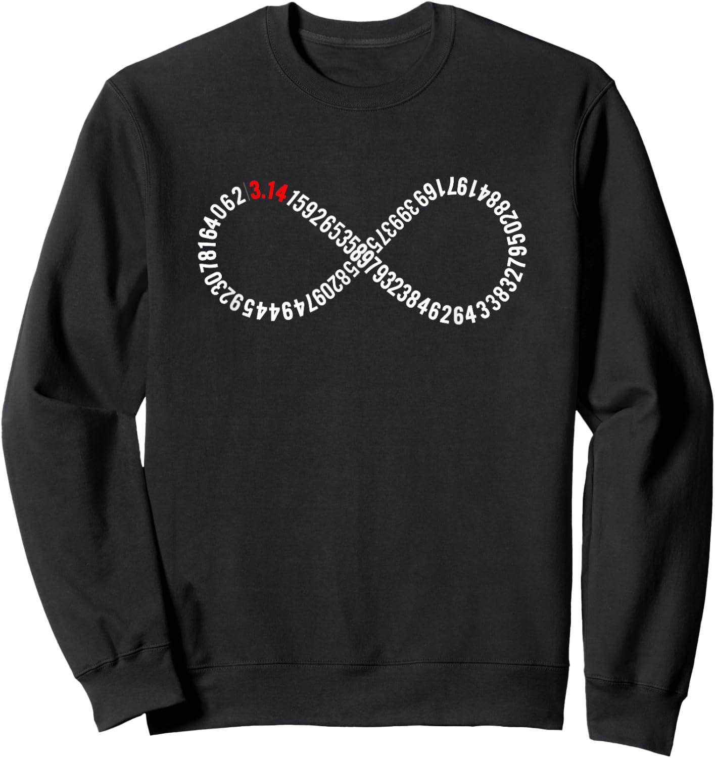 Infinity Digits of Pi Day Gift Math Teacher Women Sweatshirt - Sweatshirt | Black