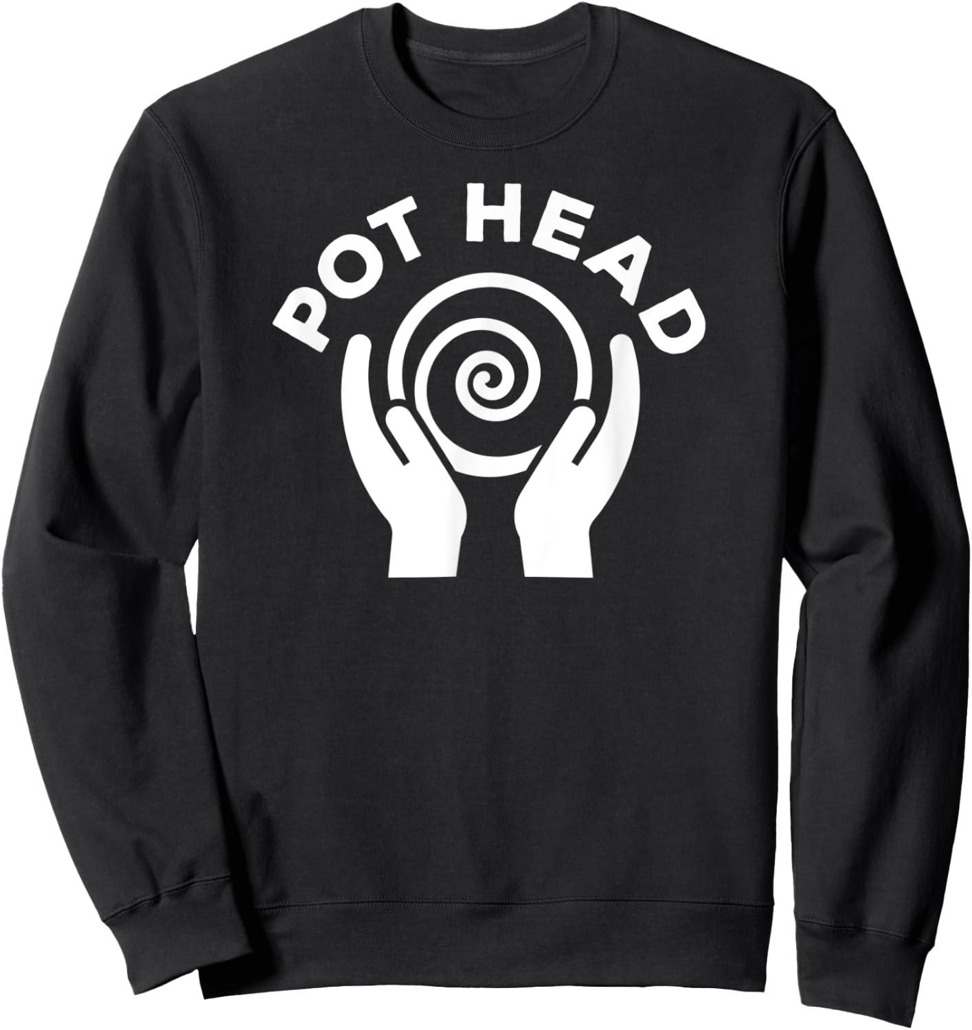 Pot Head Funny Pottery Sweatshirt - Sweatshirt | Black
