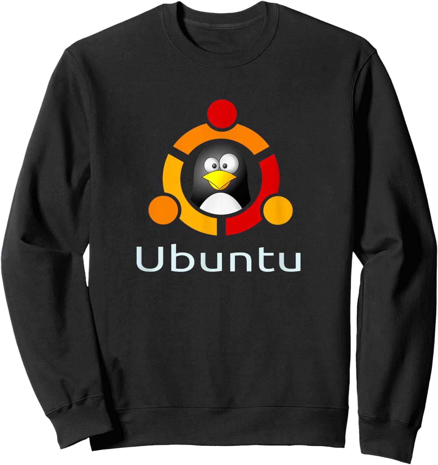 Ubuntu Linux Os funny Tux Penguin -Shirt Sweatshirt - Sweatshirt | Black