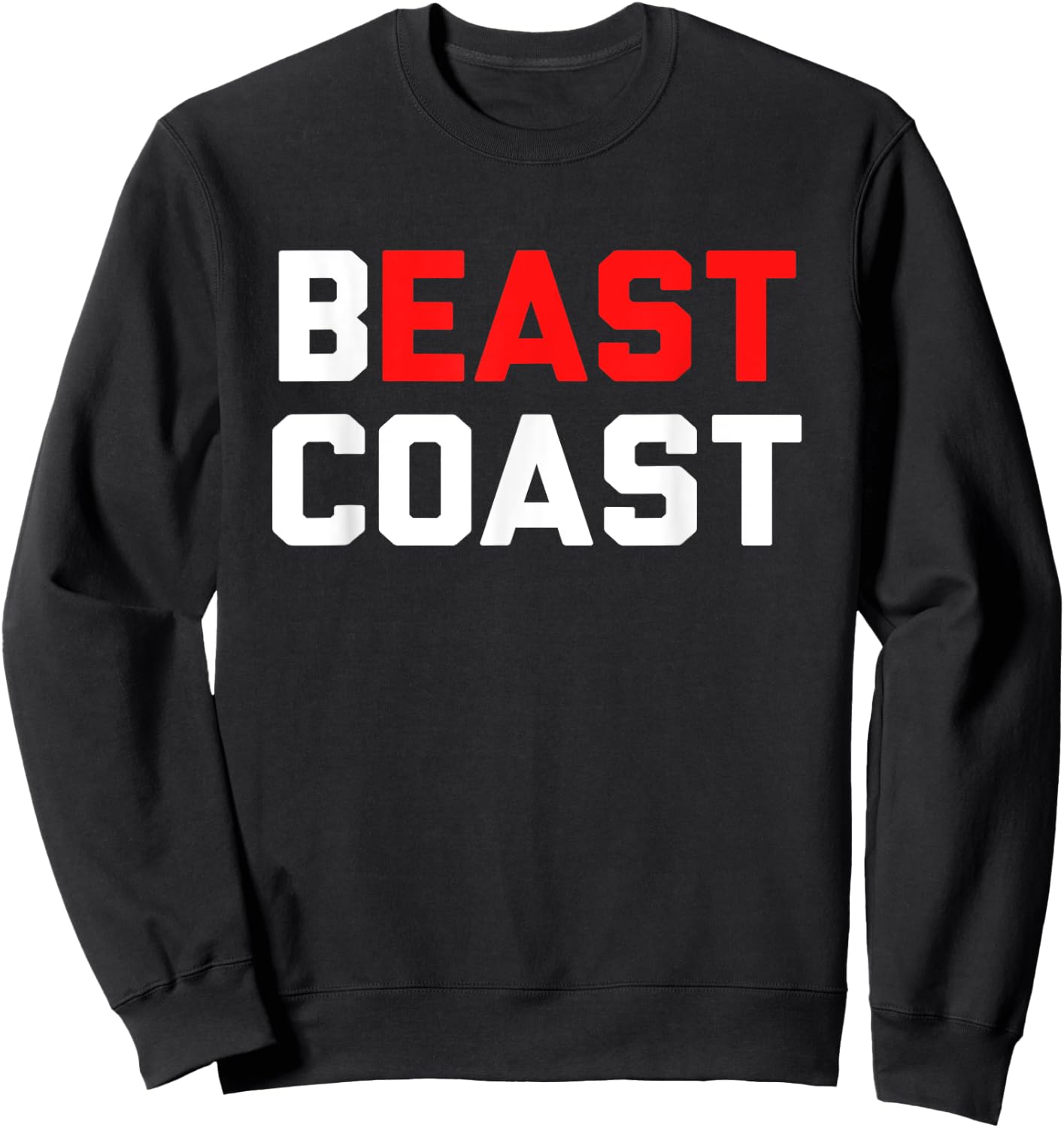 Beast Coast Novelty East Coast Gift Sweatshirt - Sweatshirt | Black