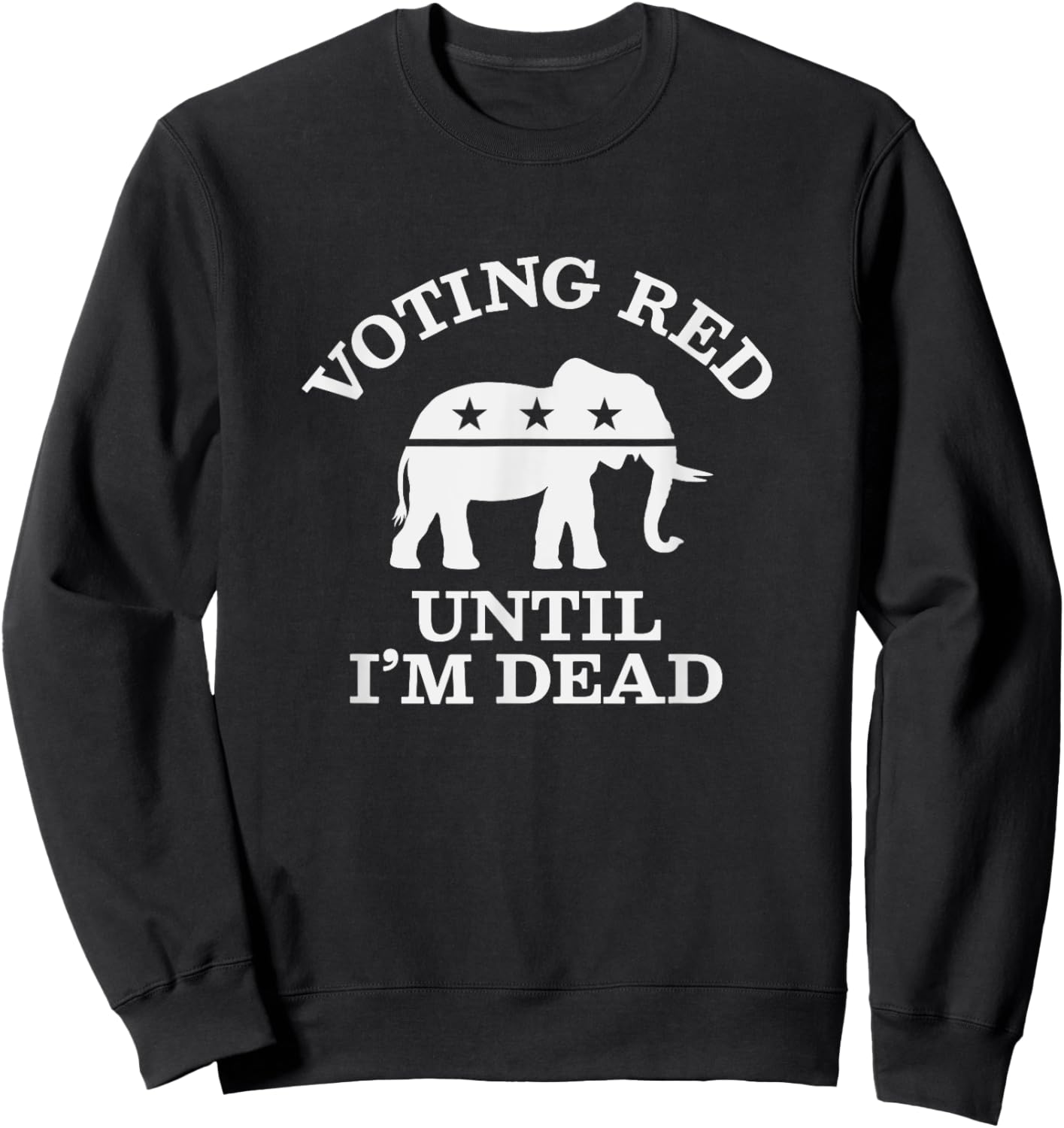 Vote Red Election Ballot, Republican Raised Right Sweatshirt - Sweatshirt | Black