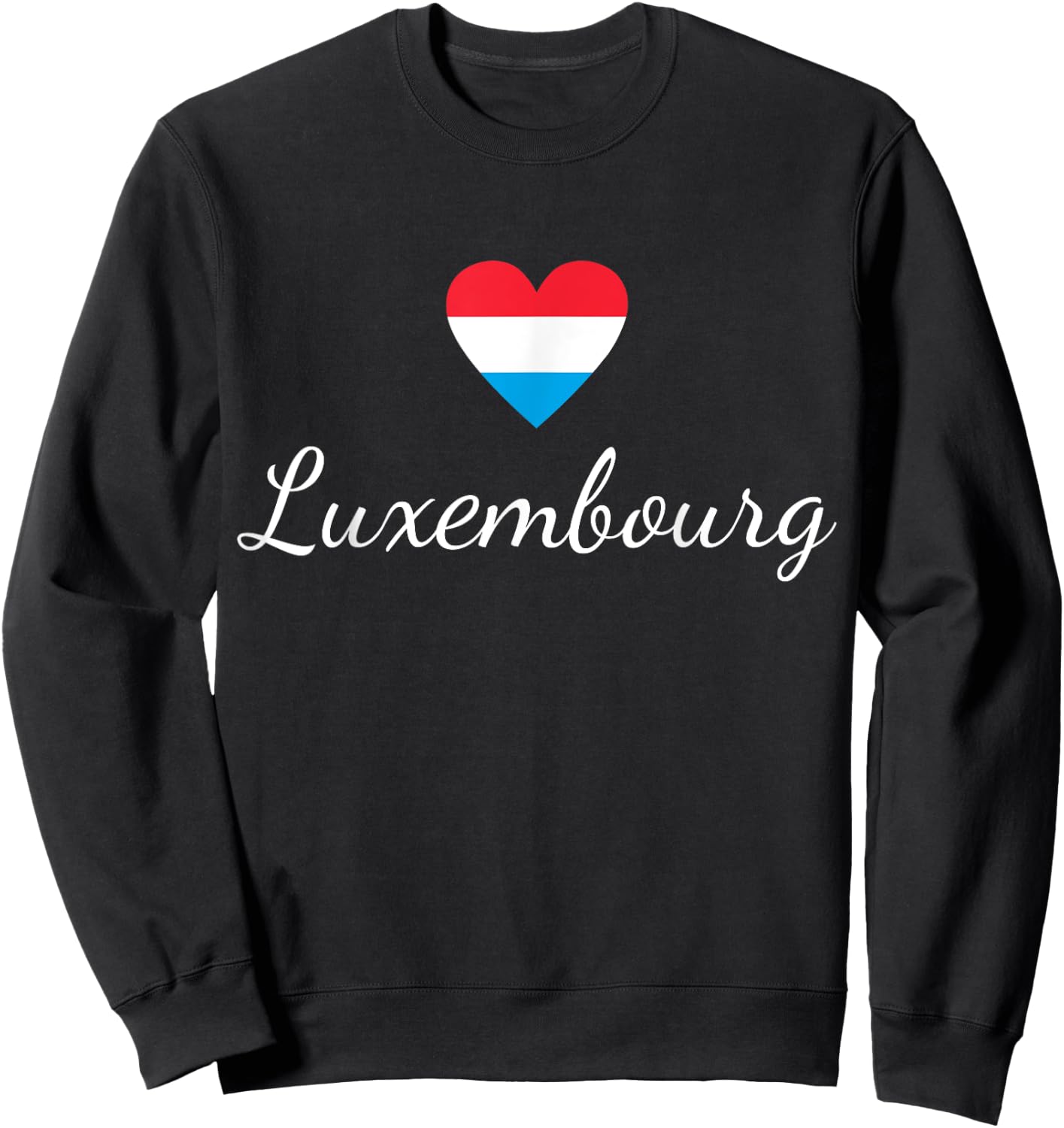 Luxembourg Flag, Luxembourg Travel, Luxembourger, Luxembourg Sweatshirt - Sweatshirt | Black