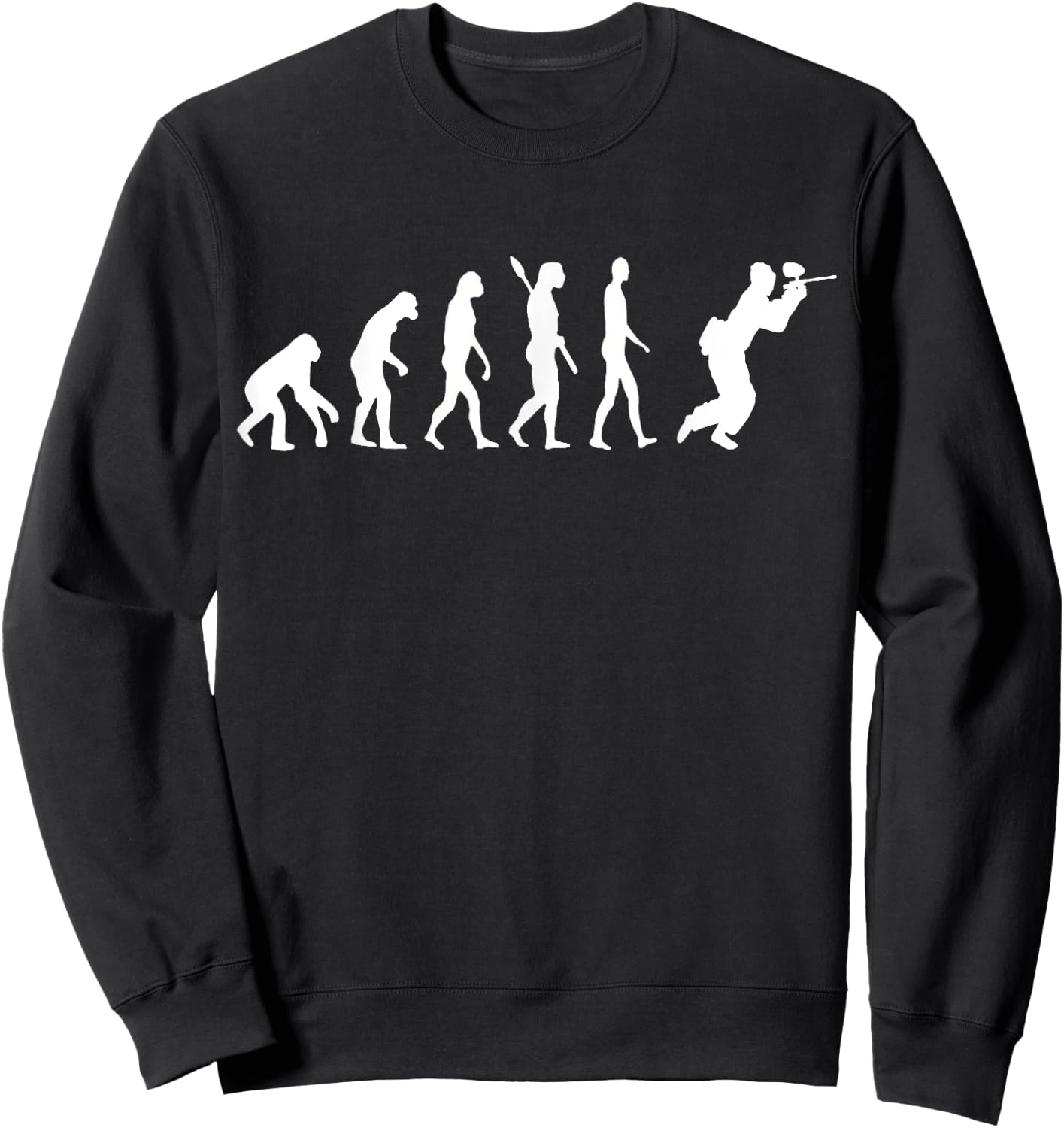 Paintballspieler Paintball Spieler Freizeit Sport Paintball Player Evolution Sweatshirt - Sweatshirt | Black