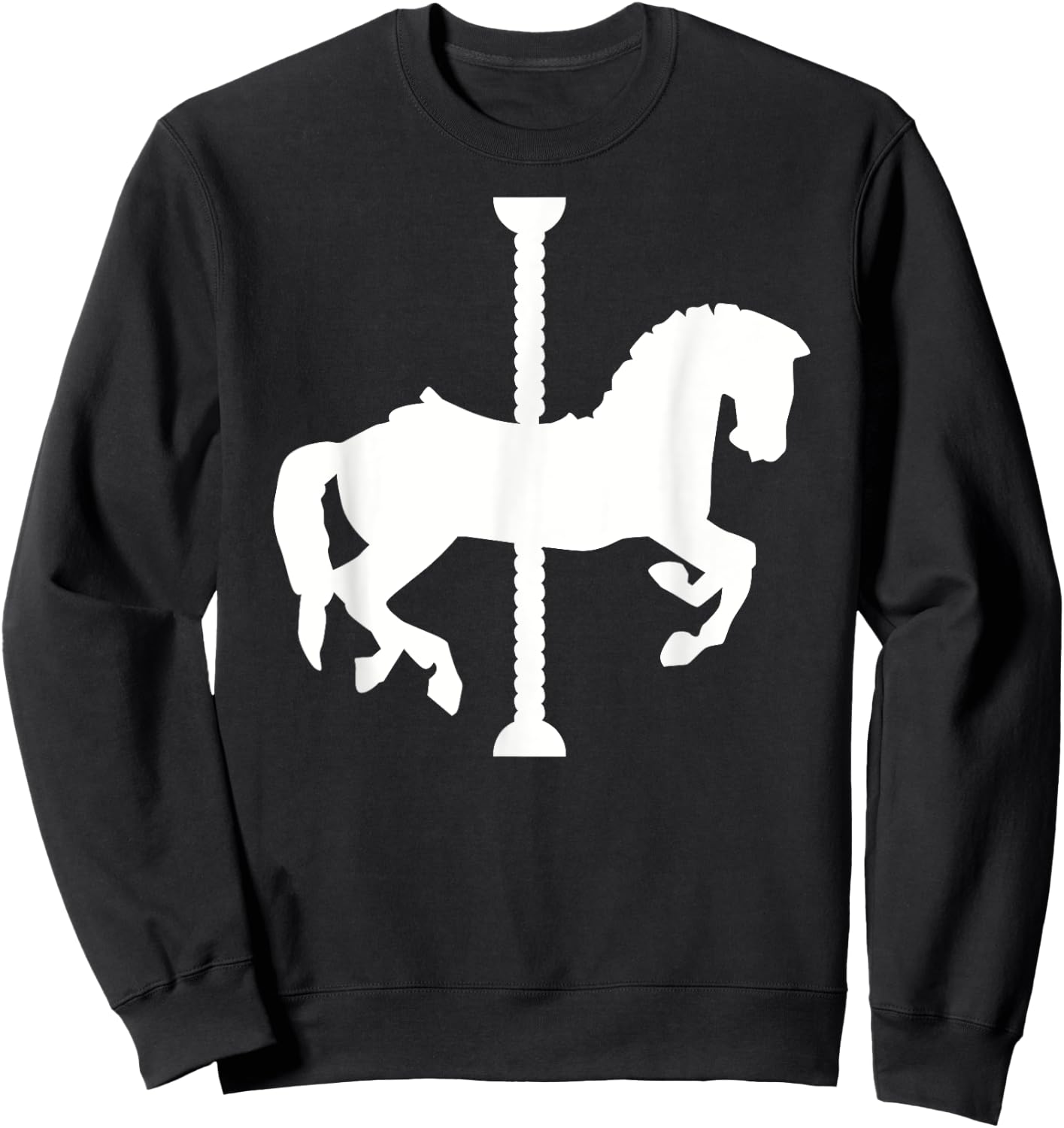 Carousel horse Sweatshirt - Sweatshirt | Black