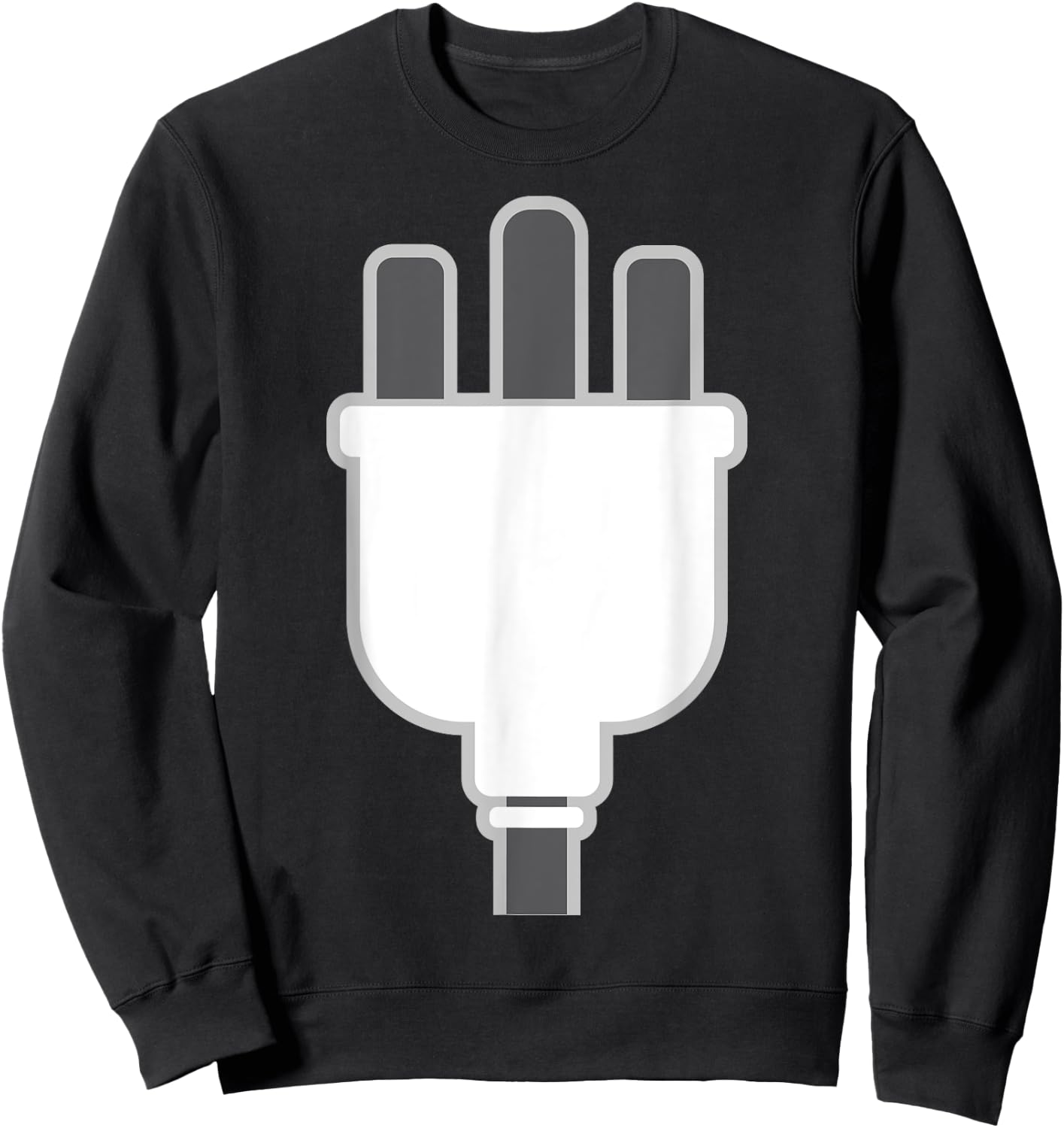 Plug Easy Plug And Socket Couple Halloween Costume Sweatshirt - Sweatshirt | Black
