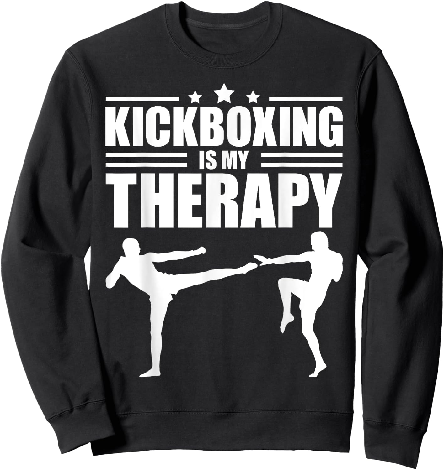 Cool Kickboxing Women Kickboxer Workout Exercise Sweatshirt - Sweatshirt | Black