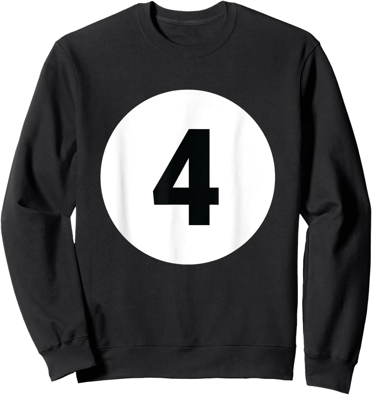 8 Pool Ball 4 Billiards Costume Halloween Group Matching Sweatshirt - Sweatshirt | Black