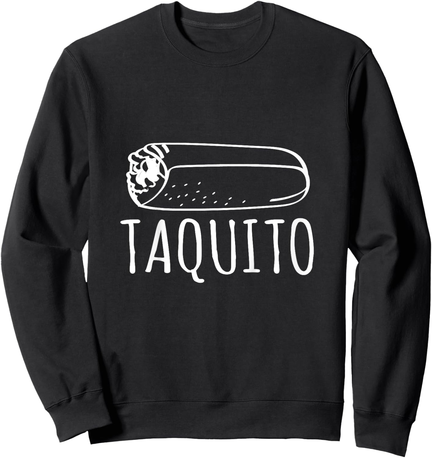 Burrito Taquito Funny Daddy And Me Matching Sweatshirt - Sweatshirt | Black