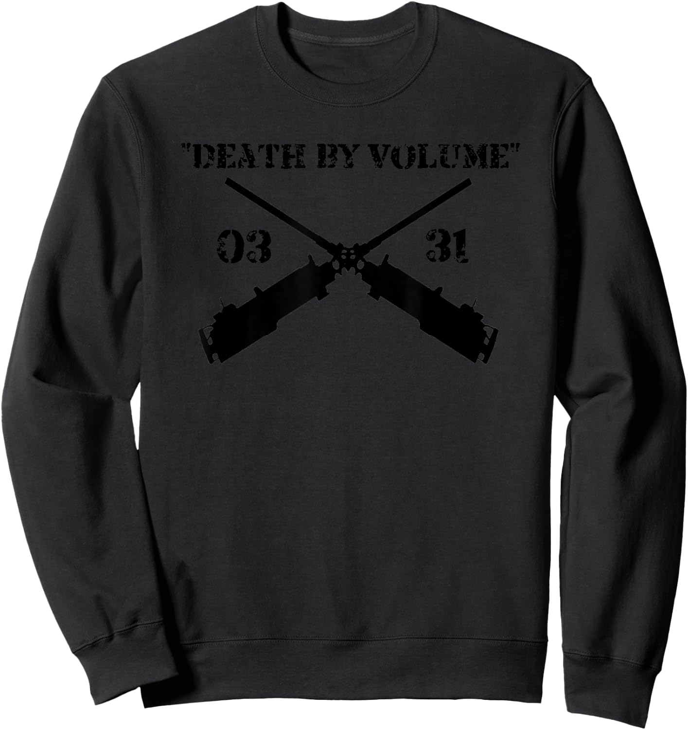 0331 Machine Gunner, Funny Infantry Sweatshirt - Sweatshirt | Black