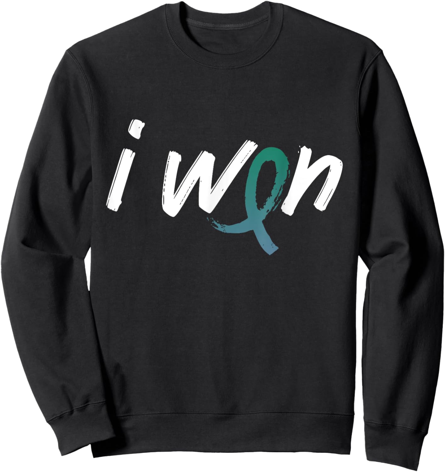 Anal Cancer Awareness - I Won Survivor Fighter Sweatshirt - Sweatshirt | Black