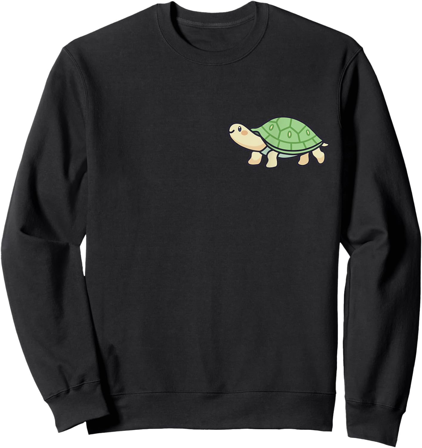 Turtle Animal Aesthetic Kawaii Lover Owner Cute Sweatshirt - Sweatshirt | Black