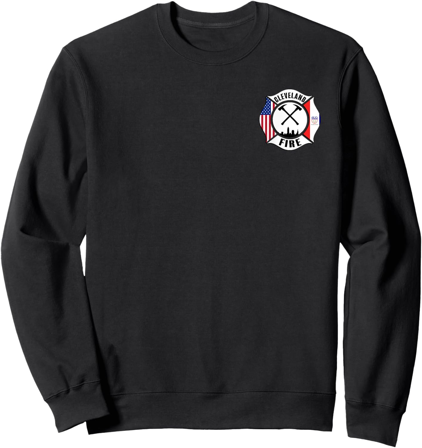 Cleveland Ohio Division of Fire Firefighter Rescue Uniform Sweatshirt - Sweatshirt | Black