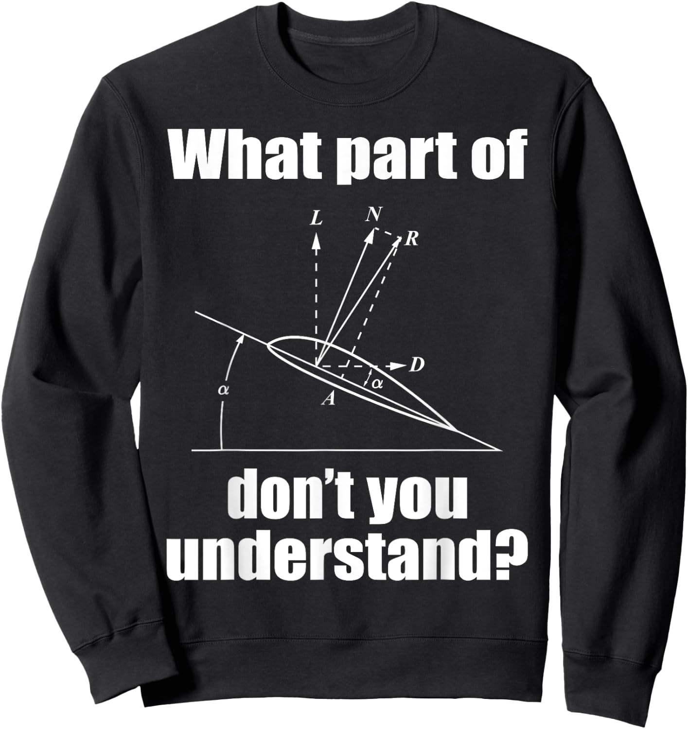 Funny Aviation Design For Aircraft Mechanic Men Women Pilot Sweatshirt - Sweatshirt | Black