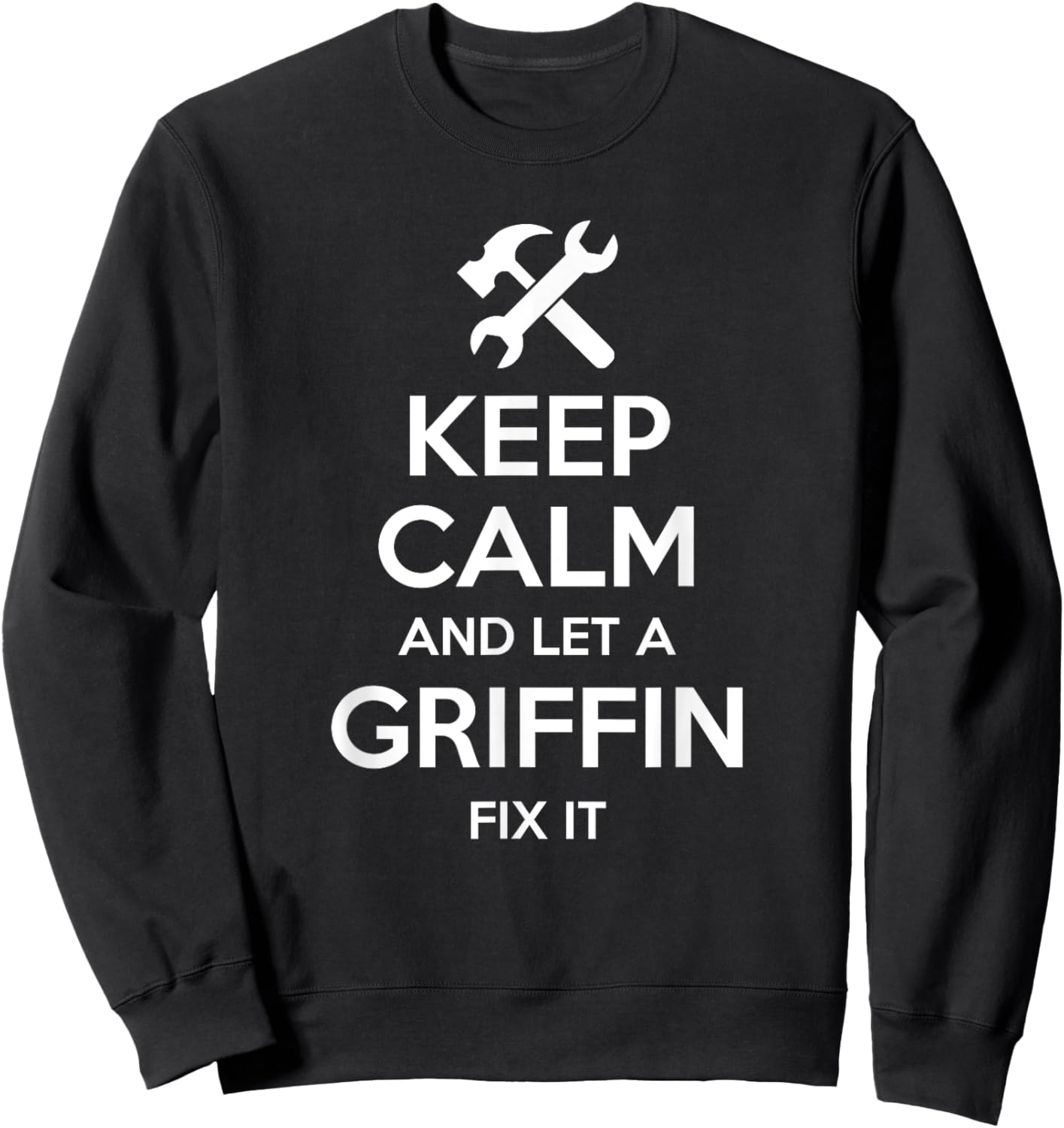 GRIFFIN Funny Surname Birthday Family Tree Reunion Gift Sweatshirt - Sweatshirt | Black