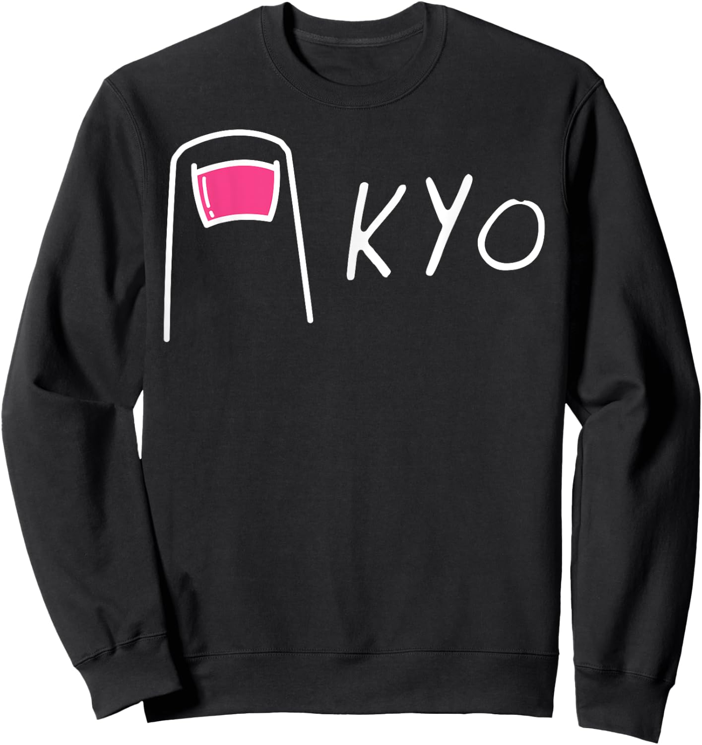 Funny Japan Tokyo Pun - "TOE" KYO - Humorous Japanese Sweatshirt - Sweatshirt | Black