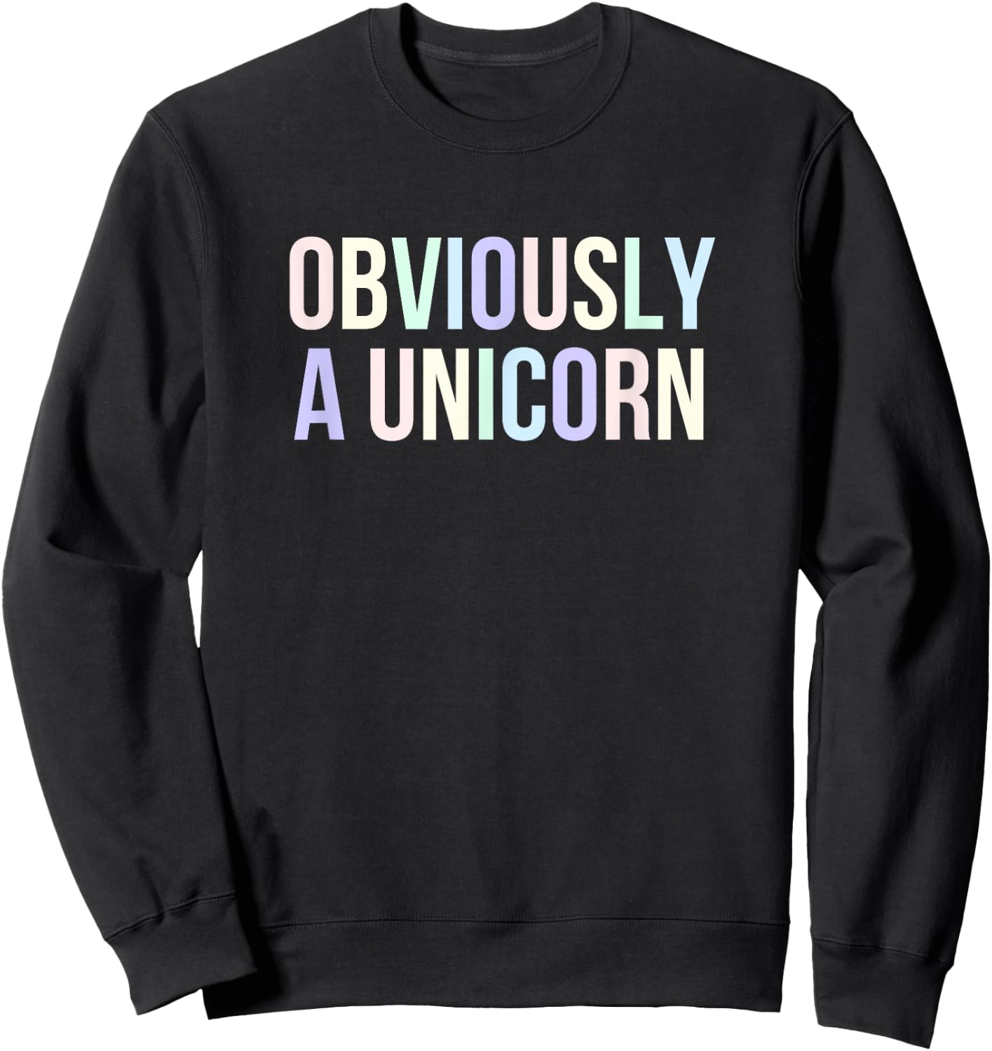 Obviously A Unicorn Sweatshirt - Sweatshirt | Black