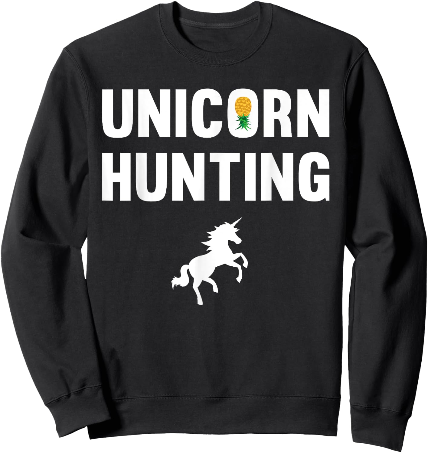 Unicorn Hunting Funny Swingers Polyamory Couple Swinging Sweatshirt - Sweatshirt | Black