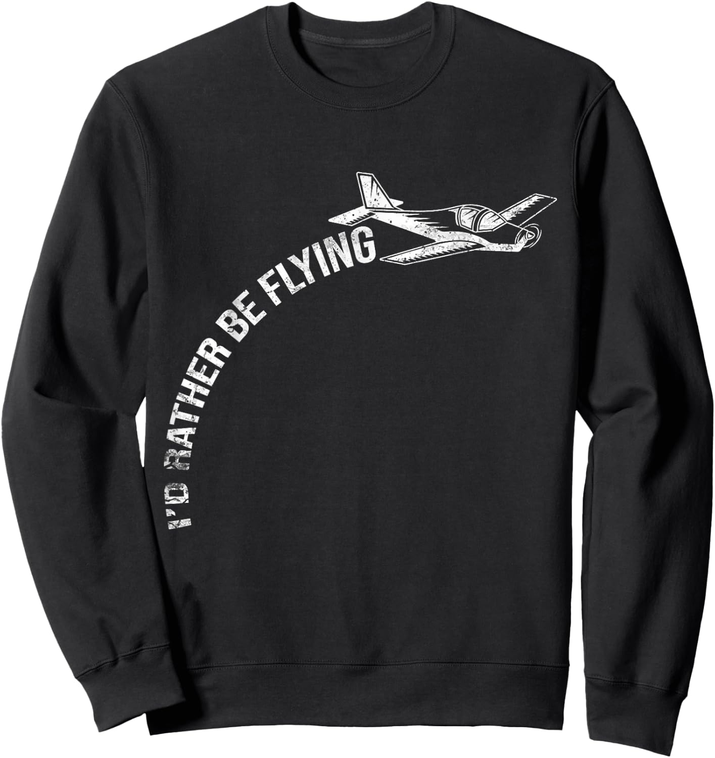 Funny aircraft pilots Sweatshirt - Sweatshirt | Black