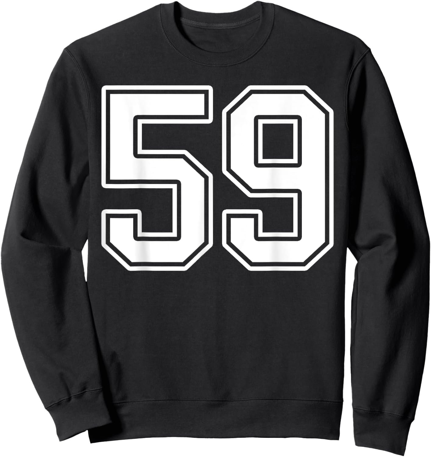 Number 59 Fan Player Jersey Style #59 Men Women Kids Sweatshirt - Sweatshirt | Black