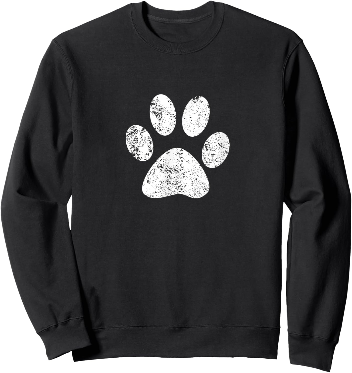 Dog Cat Paw Print Bulldogs Wildcats Huskies Tigers T Shirt Sweatshirt - Sweatshirt | Black