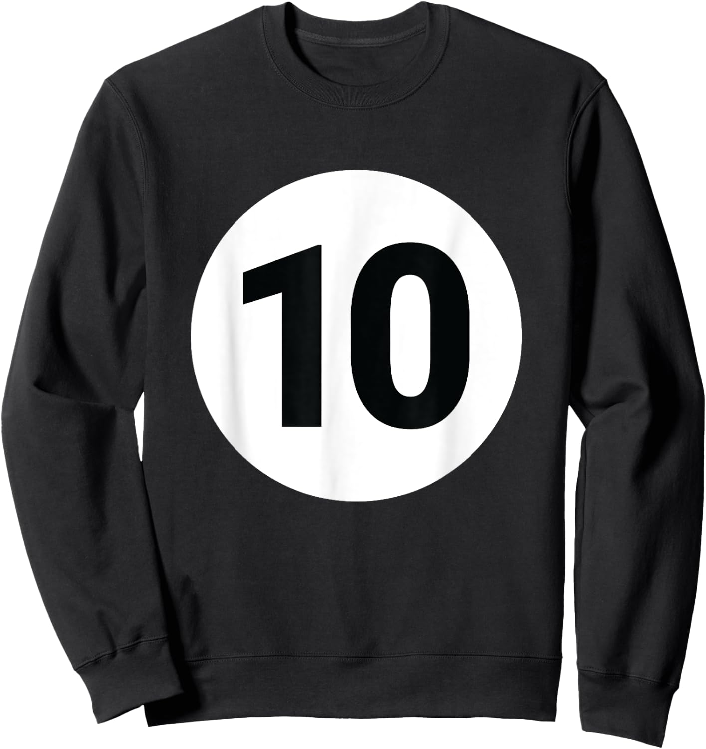 8 Pool Ball 10 Billiards Costume Halloween Group Matching Sweatshirt - Sweatshirt | Black